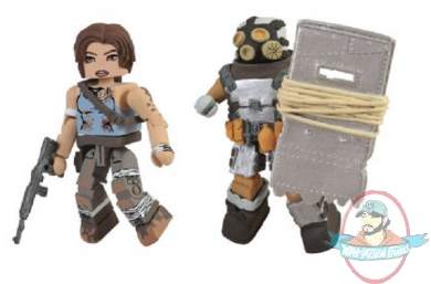 Tomb Raider Lara Croft & Armored Scavenger Minimates by Diamond Select