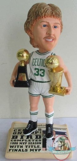 NBA Celtics Larry Bird #33 Legends Newspaper Base Bobble Head Trophies