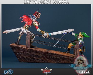 Zelda Link vs Scervo Diorama First 4 Figures