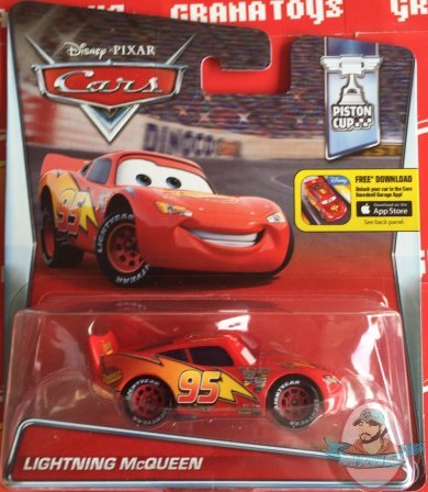 Disney Cars Die-Cast Vehicle Lightning McQueen Piston Cup by Mattel