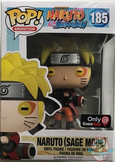 Pop! Anime: Naruto Shippuden Naruto Sage Mode Exclusive #185 Funko 