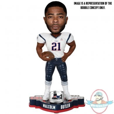 NFL Malcolm Butler Super Bowl Champions BobbleHead Forever 