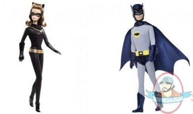 Barbie Catwoman & Batman (1966 Television Show) Set of 2 by Mattel