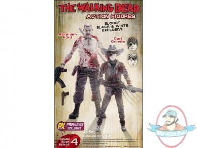 The Walking Dead Series 04 - Carl & Abraham Two Pack PX Previews Excl