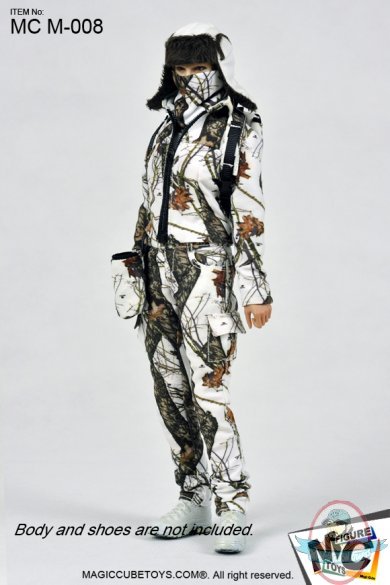 Magic Cube 1/6 MOSSY OAK Winter Camo Outdoor Suit (Women's)