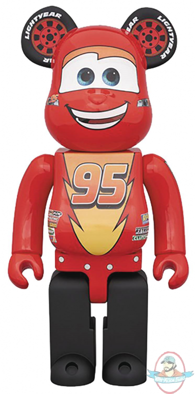 Disney Cars Lightning McQueen 400% Bearbrick Medicom