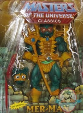 Masters Of The Universe Classics Merman Mer-Man Reissue 2 Heads Mattel Masters Of The Universe Classics Merman Mer-Man Reissue 2 Heads Mattel