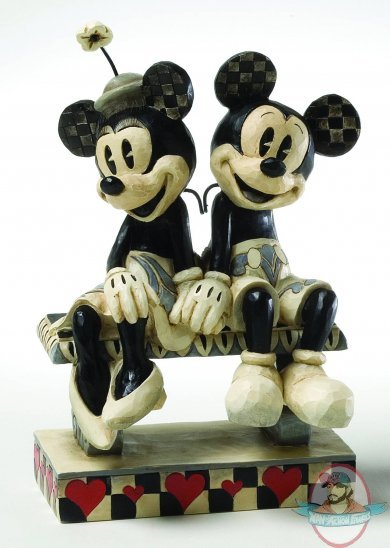 Disney Traditions B&W Mickey Minnie Duo Figurine by Enesco Disney Traditions B&W Mickey Minnie Duo Figurine by Enesco