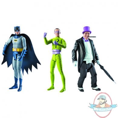 Batman Classics 1966 TV Series Wave 1 Set of 3 Figures by Mattel Batman Classics 1966 TV Series Wave 1 Set of 3 Figures by Mattel