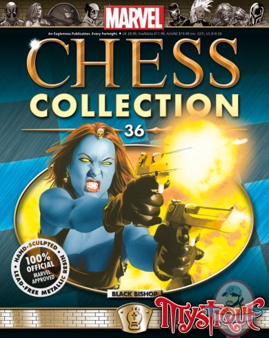 Marvel Chess Figurine Magazine #36 Mystique Black Bishop Eaglemoss