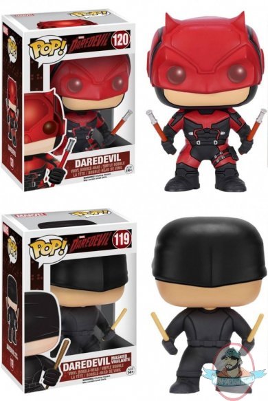 Pop! Marvel:TV Daredevil Set of 2 Vinyl Figures Funko