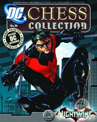DC Superhero Chess Magazine #14 Nightwing White Bishop Eaglemoss