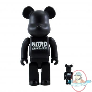 Nitro Microphone Underground Bearbrick Set 400% & 100% by Medicom Nitro Microphone Underground Bearbrick Set 400% & 100% by Medicom