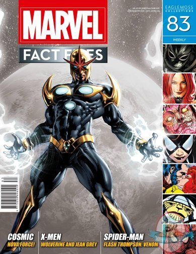Marvel Fact Files #83 Nova Cover Eaglemoss Marvel Fact Files #83 Nova Cover Eaglemoss