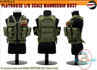 1/6 Scale Mannequin Bust Serie 001 Omega Tact Set Olive Drab Playhouse 1/6 Scale Mannequin Bust Serie 001 Omega Tact Set Olive Drab Playhouse