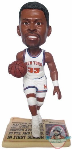 NBA Patrick Ewing #33 Legends Newspaper Base Bobble Head