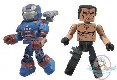 Marvel Minimates Series 49 Iron Man 3 Iron Patriot w Extremis Soldier Marvel Minimates Series 49 Iron Man 3 Iron Patriot w Extremis Soldier