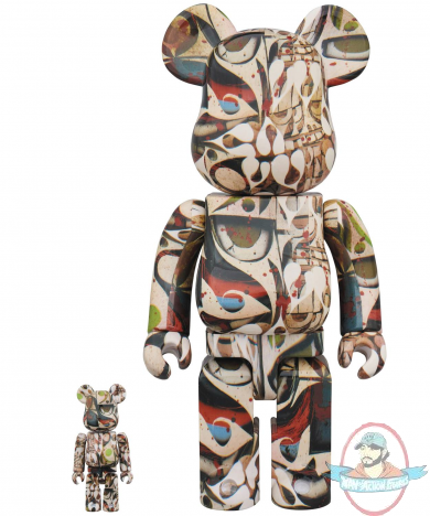 Phil Frost Bearbrick 400% & 100% 2 Pack Set Medicom Phil Frost Bearbrick 400% & 100% 2 Pack Set Medicom