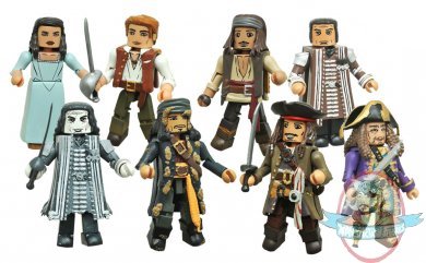 Pirates of The Caribbean Dead Men Tell No Tales Minimates Set of 4 Pirates of The Caribbean Dead Men Tell No Tales Minimates Set of 4