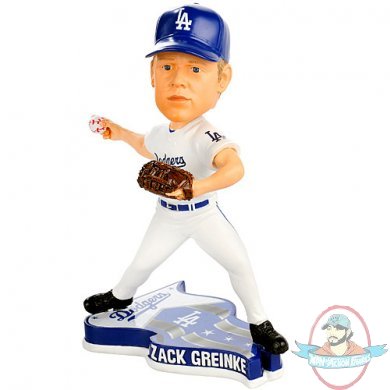 Los Angeles Dodgers Zack Greinke Pennant Base Bobblehead by Forever