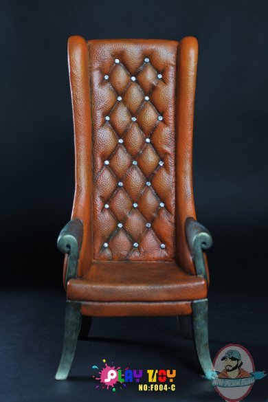 Play Toy 1:6 Action Figure Accessories Brown High Wing Chair PT-F004