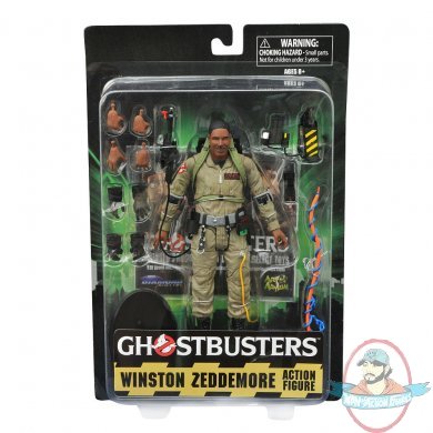 Ghostbusters Winston Zeddemore Figure Diamond Select TRU card