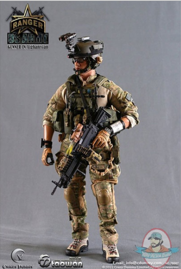 1/6 Scale U.S. Army Ranger Gunner in Afghanistan by Crazy Dummy