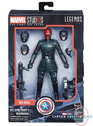 Marvel MCU 10Th Anniversary Captain America 1 Red Skull Figure Hasbro 