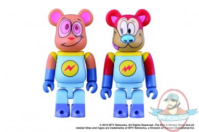Ren and Stimpy Astronaut version Bearbrick 2 Pack by Medicom JC Ren and Stimpy Astronaut version Bearbrick 2 Pack by Medicom JC