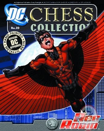 Dc Superhero Chess Magazine #20 Red Robin White Knight Eaglemoss