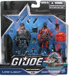 G.I Joe 50th Anniversary Low Light & Night Viper 2 Pack figures Hasbro