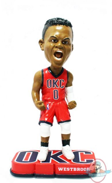 NBA Russell Westbrook Orange OKC Alternate Jersey BobbleHead Forever 