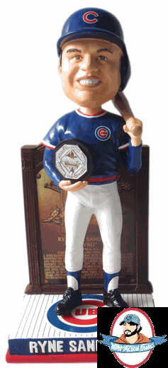Ryne Sandberg Chicago Cubs 1984 MVP Trophy Hall of Fame Plaque Base 