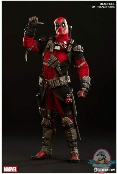 1/6 Sixth Scale Marvel Deadpool Exclusive by Sideshow Collectibles 1/6 Sixth Scale Marvel Deadpool Exclusive by Sideshow Collectibles