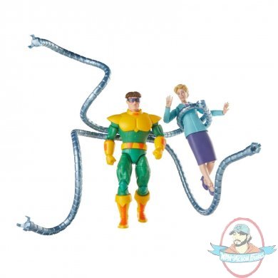 Marvel Spider-Man Legends VHS Doc Ock and Aunt May Figure Set Hasbro