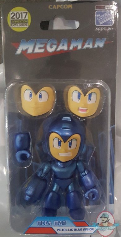 SDCC 2017 The Loyal Subjects Mega Man Metallic Blue Armor Vinyl Figure