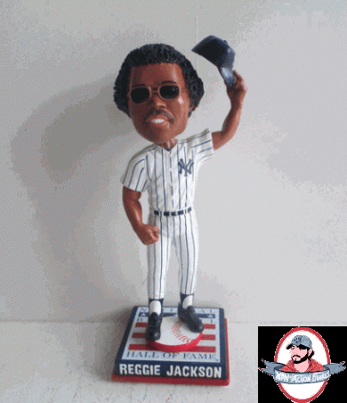 MLB Reggie Jackson New York Yankees Cooperstown Logo Base Bobble Head MLB Reggie Jackson New York Yankees Cooperstown Logo Base Bobble Head