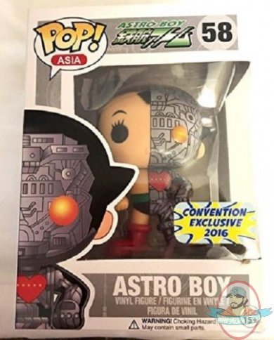 SDCC 2016 Exclusive Pop Astro Boy Asia #58 Vinyl Funko Damaged Pack JC
