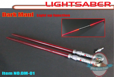 Nut Hobby 1/6 Scale LED Light up Dark Maul Light Saber HN- DM-01