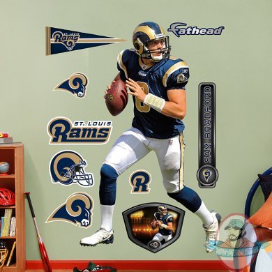 Fathead Sam Bradford (quaterback) St. Louis Rams NFL Fathead Sam Bradford (quaterback) St. Louis Rams NFL