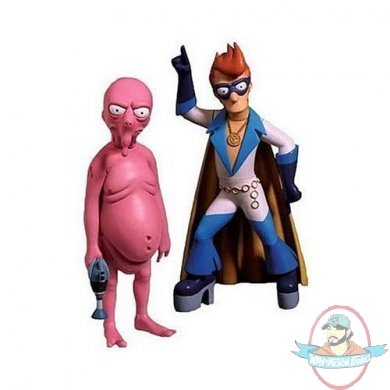 Futurama Series 4 Nudar and Captain Yesterday Figure 6" by Toynami Futurama Series 4 Nudar and Captain Yesterday Figure 6" by Toynami