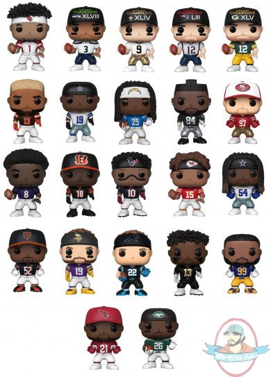 POP! NFL Set of 22 Vinyl Figures by Funko POP! NFL Set of 22 Vinyl Figures by Funko