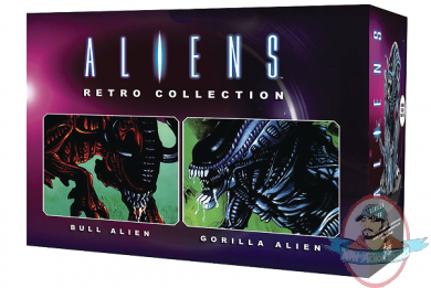 Aliens Retro Figurine Collection #2 Bull & Gorilla Set Eaglemoss Aliens Retro Figurine Collection #2 Bull & Gorilla Set Eaglemoss