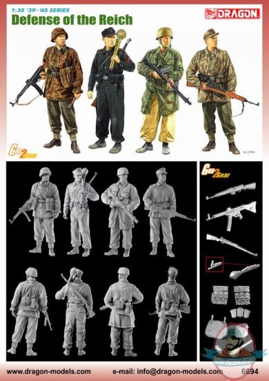 1/35 "Defense of the Reich" w/Gen 2 Gear (4 Figures Set) 1/35 "Defense of the Reich" w/Gen 2 Gear (4 Figures Set)