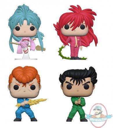 Pop! Animation Yu Yu Hakusho Set of 4 Vinyl Figures by Funko