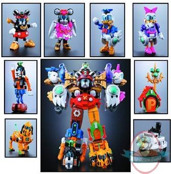 Cho Gattai King Robo Mickey & Friends Chogokin Action Figure Set of 7 Cho Gattai King Robo Mickey & Friends Chogokin Action Figure Set of 7