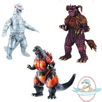 Godzilla 6 inch Collectible Figure 2013 Set of 3 by Bandai Godzilla 6 inch Collectible Figure 2013 Set of 3 by Bandai