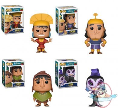 Pop! Disney The Emperor's New Groove Set of 4 Vinyl Figures Funko 