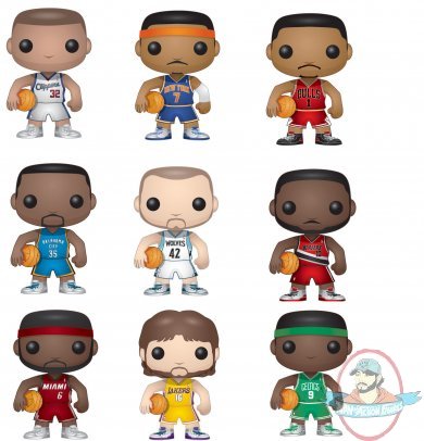 NBA POP Set of 9 Vinyl Figures by Funko NBA POP Set of 9 Vinyl Figures by Funko