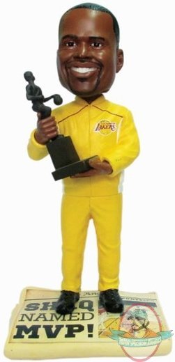 NBA Shaquille O'neal #34 Legends Newspaper Base Bobble Head MVP 